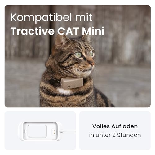 Tractive Ladegerät für den CAT Mini GPS Tracker für Katzen (Weiß)