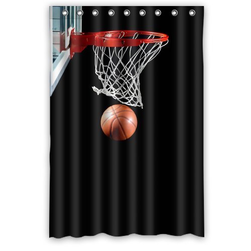Amazon カスタムバスケットボール防水ウィンドウカーテンホーム装飾カーテン標準サイズ52 X 72 One Piece キッチン用品 オンライン通販