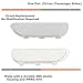 iJDMTOY OE-Spec White/Clear Lens Front Bumper Side Marker Reflector Assemblies, Compatible With BMW E46 2001-03 325CI 330CI 2-Door, 2001-2006 M3 Coupe