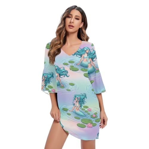 Robe de plage sirène pour vos soirées d'été et couchers de soleil