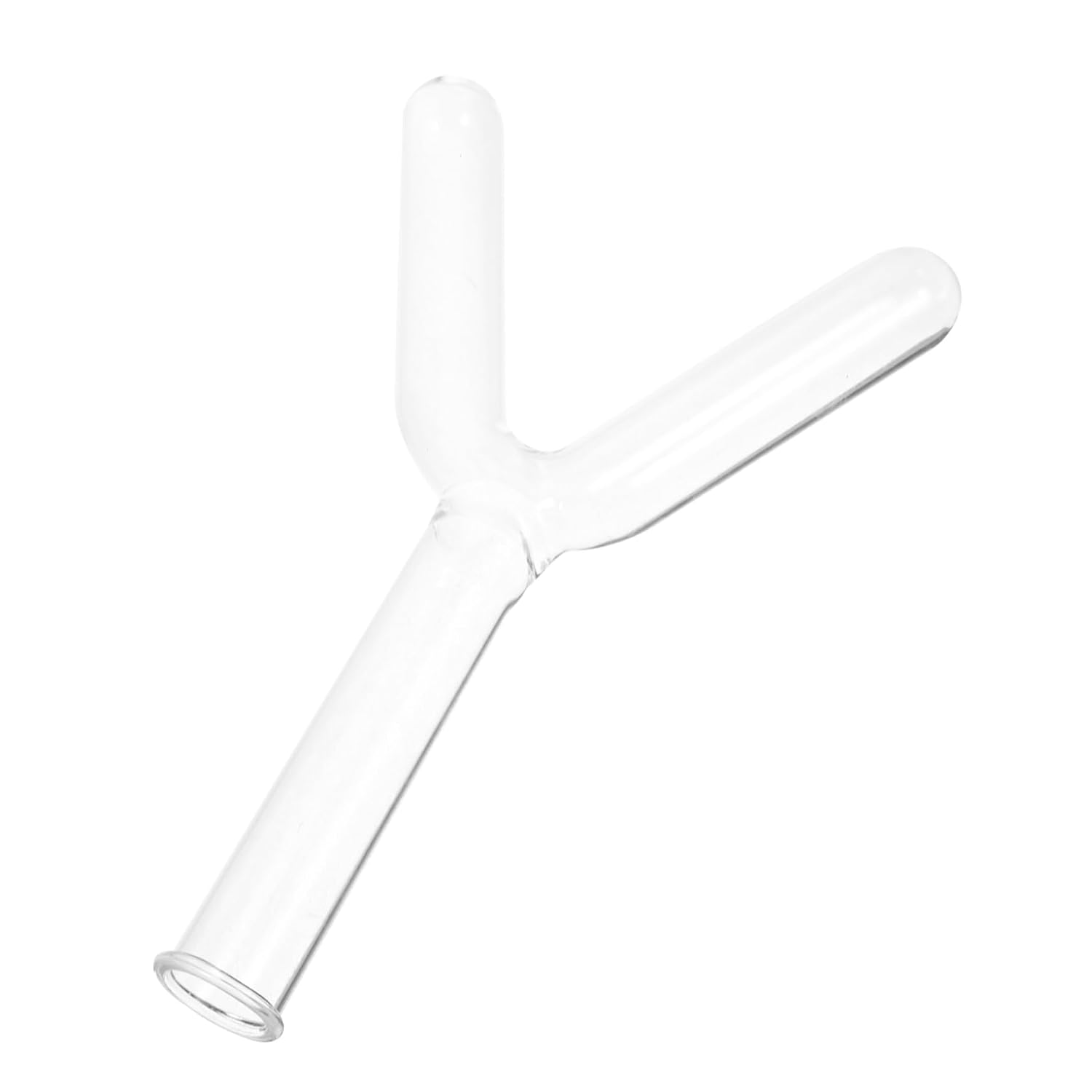 Laboratory Glassware Connection Tube Glass Connector Adapter y Shape Tube Connector