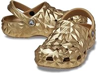 Crocs Unisex Adult Classic Metallic Geometric Clog, Gold US M7W9