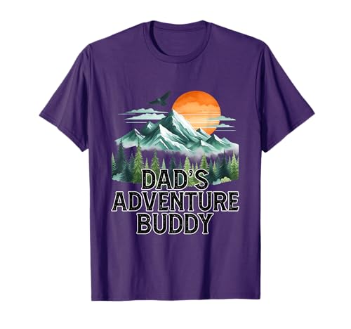 Dad's Adventure Buddy Outdoor Adventure Matching Family T-Shirt