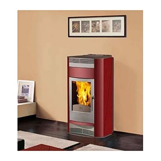 EDILKAMIN Estufa de pellets 18 KW Adria Italiana Camini