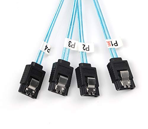 Cable Mini SAS 36Pin SFF-8087 a 4 SATA 7Pin, 2 unidades miniatura 4