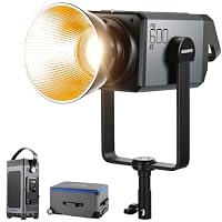 NEEWER AS600B COB LED Continuous Output Video Light with 2.4G/APP Control, 600W 2700K-6500K CRI96+/TLCI98+ PWM Dimming Source Match 12 Scenes Bowens Mount Silent Fan for TV Studio News Broadcasting