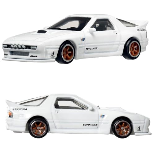 Hot Wheels Premium 2-Pack '04 Mazda Miata y RX7 miniatura 3