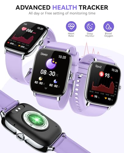 Image of Smart Watch for Women Men- Answer /Make Call, 2025 IP68 Waterproof Fitness Step Sleep Tracker Watch with Monitor Activity Counter Smartwatch for Andriod iPhone iOS Samsung Compatible