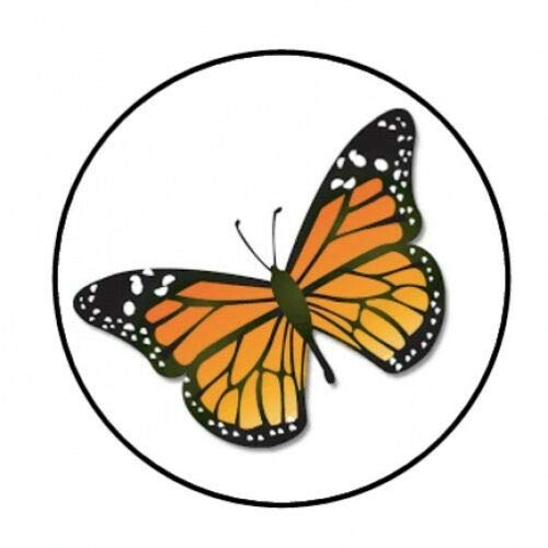 48 Pcs Monarch Butterfly Beautiful Stickers Envelope Seals Labels Round Tags, Stamps Sticker For Gift Cards, Envelopes, Boxes For Holiday, Birthday, Christmas #TOP4
