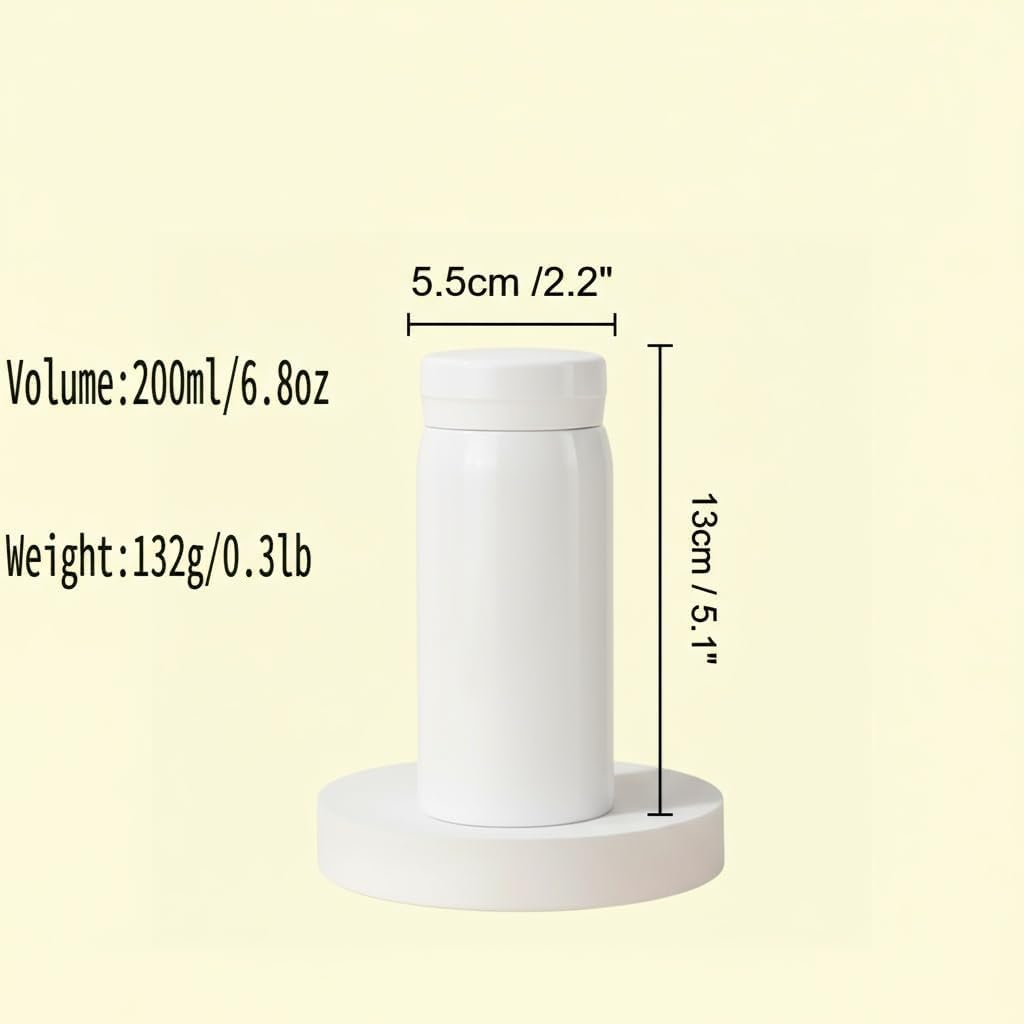 Mini Stainless Steel, Slim Insulated Water Bottle, 7oz, Small Water Cup, Cuffee bottle, Tumbler, Travel Bottle, Coffee Cup, Pocket Bottle, keep hot and cold, Leak Proof, BPA Free (Purple) - Image 9