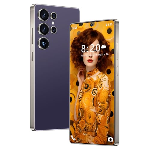 ULUCAN Smartphone S25 ultra impermeabile, schermo intero HD da 7,3