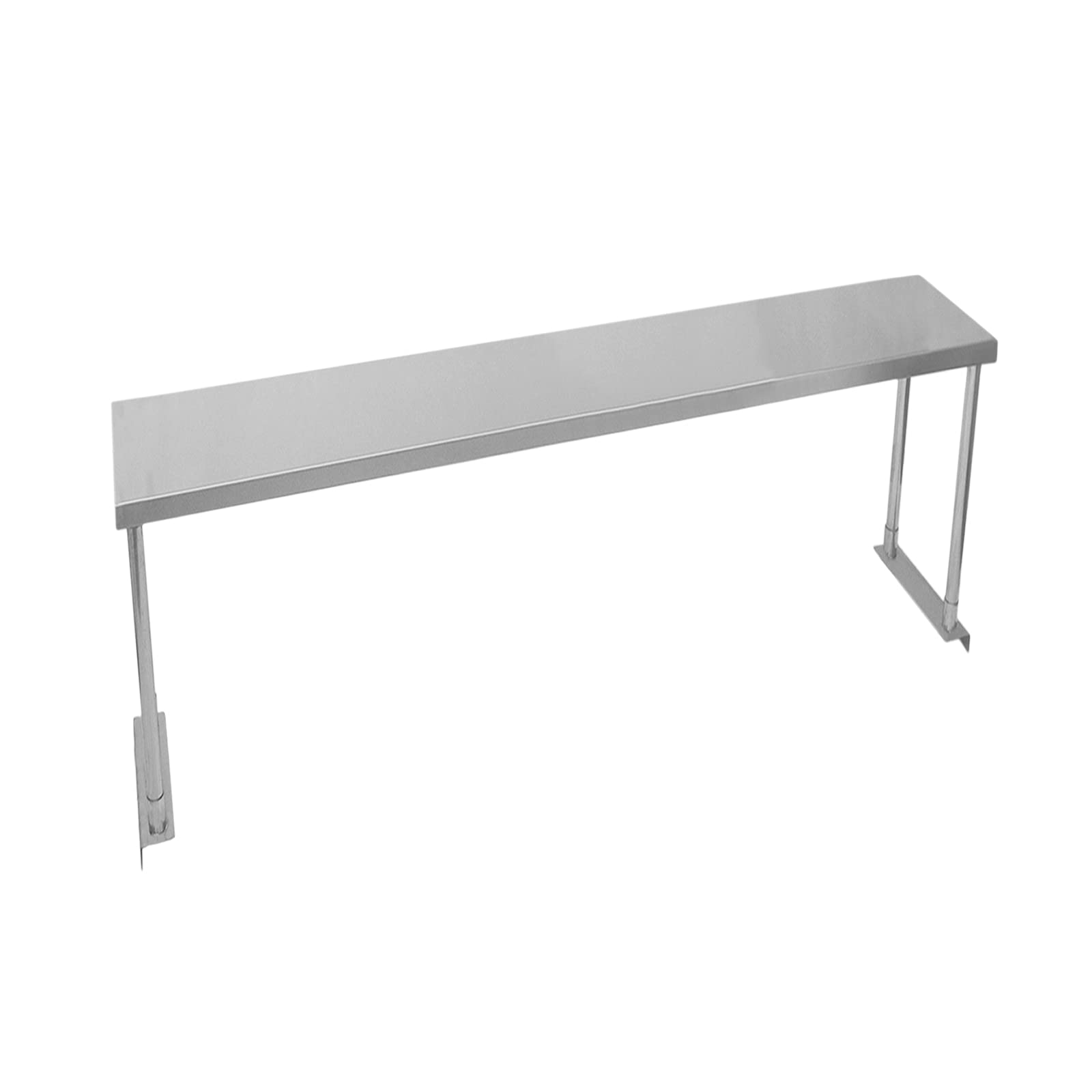 Sobremesa de Cocina Comercial de 304 Acero Inoxidable Estante de 1 Nivel Mesa de Catering Sólo para Preparación de Comida Industrial Capacidad 100kg por Estante 150x30x45cm Kit de Fijación Gratis