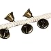 Aqur2020 Pet Training Bells Hanging Cotton Rope Pop Bronze Pop Bell for Puppy Training and Dog Walking for Pet Owners