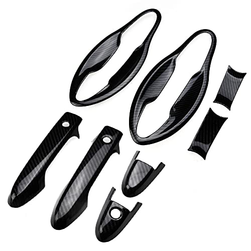 VEZEL対応 ヴェゼル対応 フロント ドア プロテクター ドア ハンドルカバー 外装 カスタムパーツ ガーニッシュ カーボン調 8P (トクトヨ)Tokutoyo