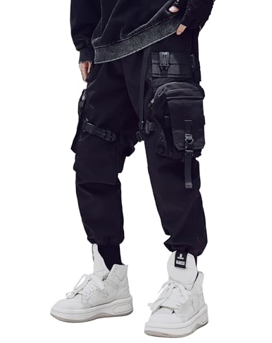 Niepce Inc Streetwear Techwear Cargo Pants for Men with