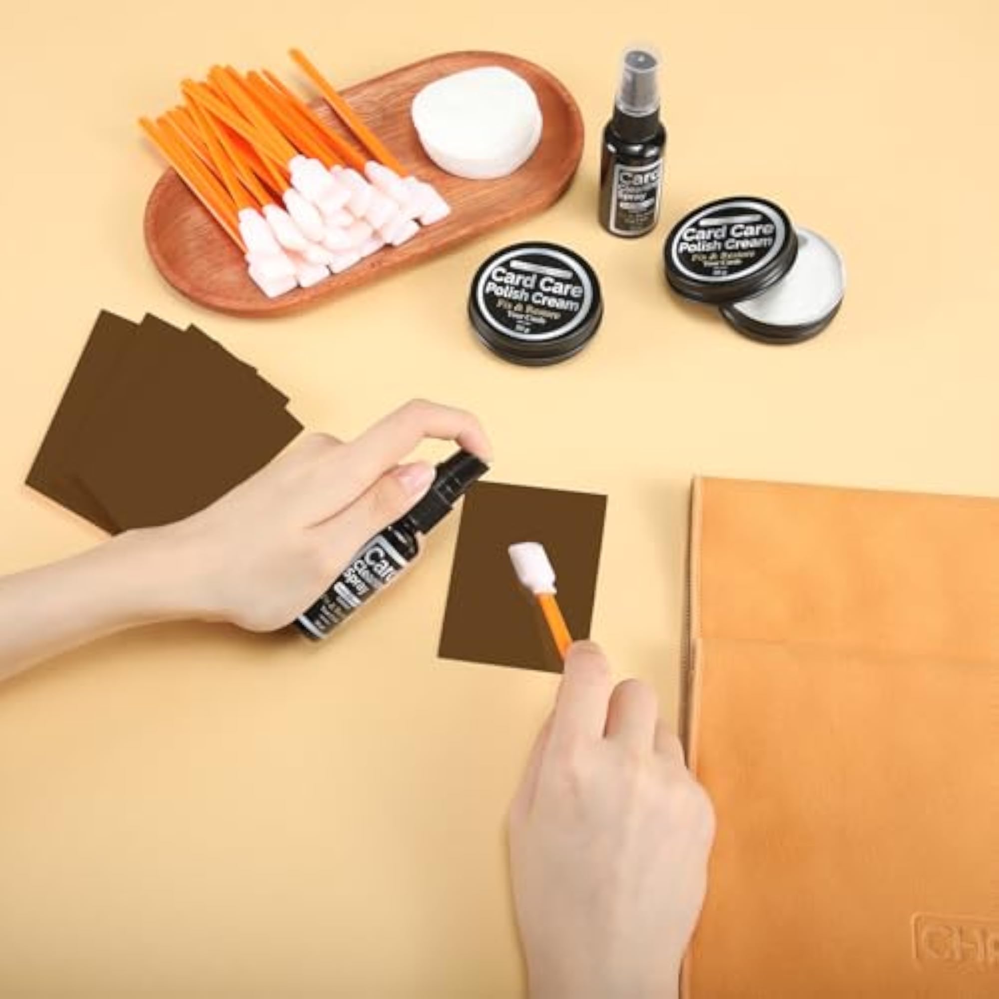 216 Pcs Trading Card Cleaning Kit, Card Flattening Kit