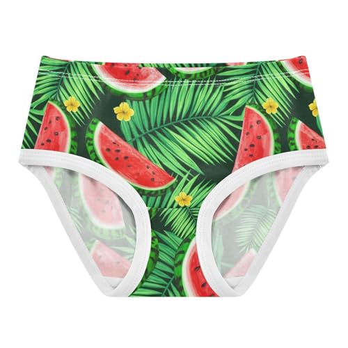 Cotton Girls Underwear Toddler Tropical Green Red Watermelon Little Girl Panties Animal Briefs Underpants 2t