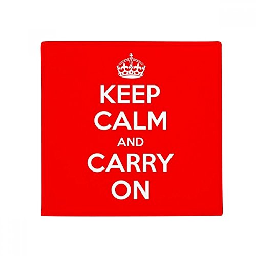 Tapis de sol Keep Calm rouge 50x50 cm antidérapant multi-usage pour maison