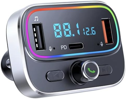 Trasmettitore FM Bluetooth Auto - Con Ricarica Rapida PD/QC3.0 E Doppio Display - Foto 9