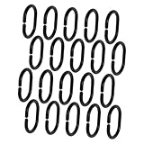 DIYEAH 20 Stück Teiliges Duschvorhangringe aus Stabilem Abs Kunststoff Abnehmbar und Robust...