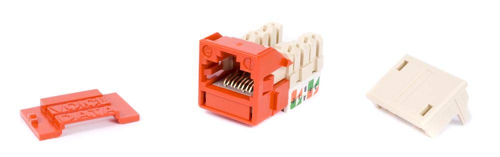 Commscope UNJ600-OR - Uniprise UNJ600 Category 6 U/UTP Information Outlet, orange