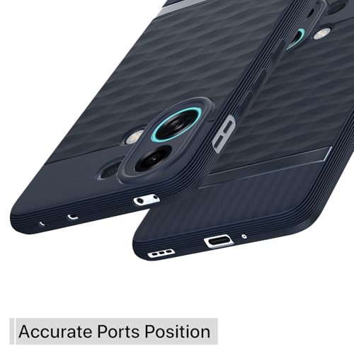 Image of Pikkme Back Cover for Oppo K13 Turbo 5G Camera Protection 3D Hexa Cube Design Silicone Protective Bumper Case (Blue)