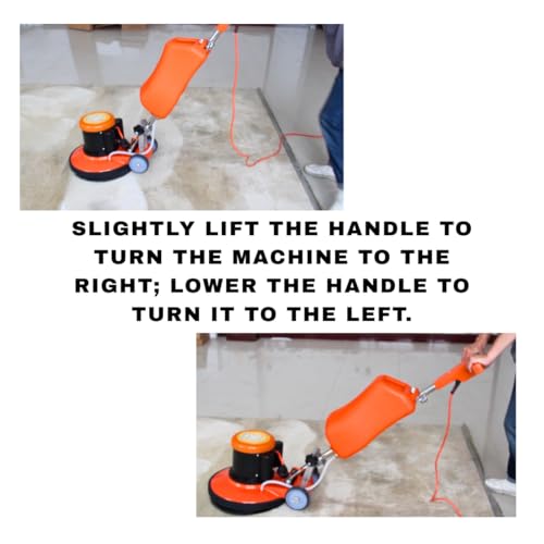 17" Heavy-duty Multi-Functional Floor and Carpet Buffer Machine - 2.0 HP, 175 RPM, 3.4-Gal Water Tank, Ideal for Commercial & Industrial Settings - Thumbnail 6
