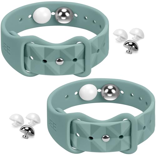 Image of Motion Sickness Bracelets for Travel: Acupressure Anti Nausea Wristband for Morning Sickness - Sea Sickness Wristbands for Car Boat Air - Nausea Bands for Motion Sickness 1 Pair Cactus Color