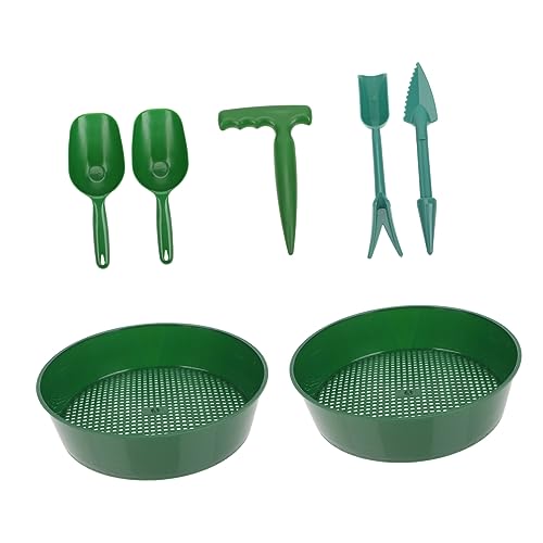 ibasenice Tamis à Terre Outil De Jardinage Tamis à Mailles pour Sol Pelle à Sable Fournitures De Jardin