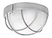 Hinkley 2413HE Transitional Two Light Outdoor Flush Mount from Marina collection in Pwt, Nckl, B/S, Slvr.finish,