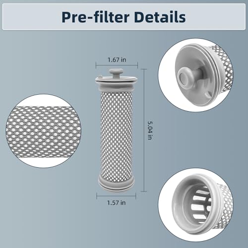 Image of 4-Pack Replacement Filter Kit Compatible with Tineco A10 / A11 Series, PURE ONE S11 & PWRHERO 11 Snap Cordless Vacuums, 2 Pre-Filters & 2 Post-Filters