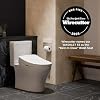 TOTO WASHLET S5 Electronic Bidet Toilet Seat with Instantaneous Water Heating, PREMIST and EWATER+ Wand Cleaning, Round, Cotton White - SW3445#01