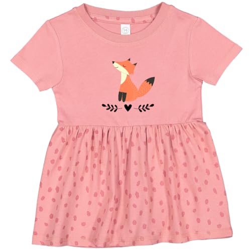 inktastic Fox for Girls Woodland Animal Infant Dress 6 Months Mauve with Speckles 3abaa