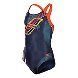 ARENA Badeanzug Mädchen Swim Pro chlorresistent und schnelltrocknend, Farbe:Blau, Kinder Größen:128