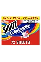 Shout Color Catchers for Laundry, Allow Mixed Washes, Prevents Color Runs and Maintains Original Clothing, 72 Count