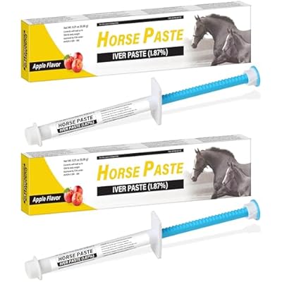Equine Paste 1.87% 2 Pack (6.08g Each) Apple Flavored Oral for Horses