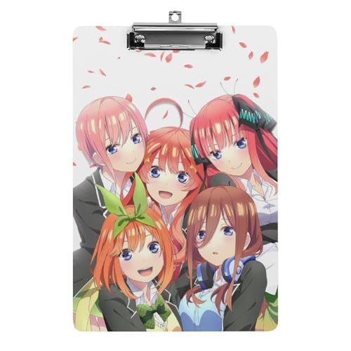 五等分の花嫁 バインダー A4 クリップボード クリップファイル 事務用品 入職プレゼント ファイル 多機能 ファイルボード 伝票ホルダー 書類整理 会議パッド オフィス用品