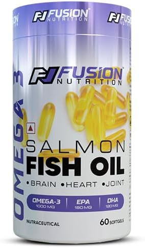 F7 Fusion Nutrition’s Salmon Fish Oil is a powerful supplement that supports heart health by reducing triglycerides and plaque formation in arteries (60 TABLATS)
