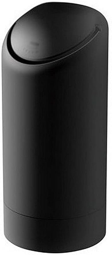 Portable Mini Silicone Creative Car Trash Can Household Living Room Storage Box Garbage Bin (Color : White) (Black)