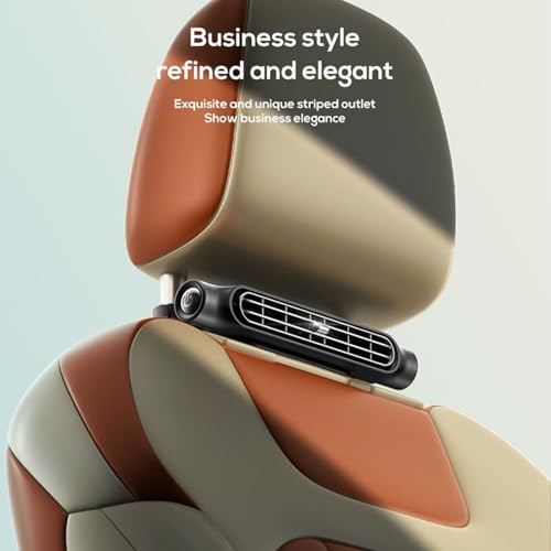 Image of Car Seat Fan for Backseat for Kids, Mini Portable Battery Operated Back Seat Baby Quiet Headrest Neck Cooling AC Fan with 3 Adjustable Wind Speeds for All Cars Vehicle RV Truck