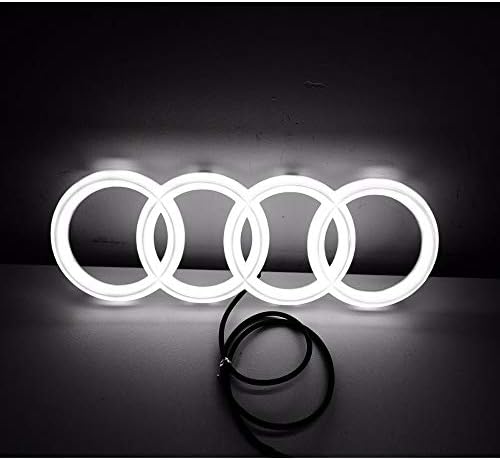 Jianzhucail Cool LED Emblem Logo Grid LED Badge Front Light, Front Car Grill Badge, Auto Illuminated Logo, Glowing Rings…