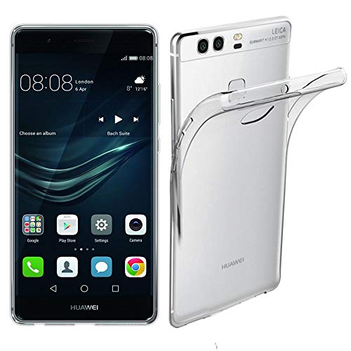 ebestStar - Cover per Huawei P9, Custodia Silicone Trasparente, Protezione TPU Antiurto, Morbida Sottile Slim, Trasparente