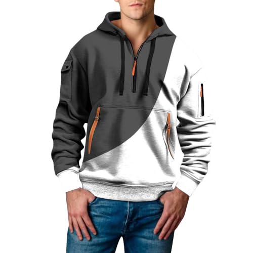 Sudadera con capucha para hombre chaquetones invierno y chaquetas gym gris s futbol