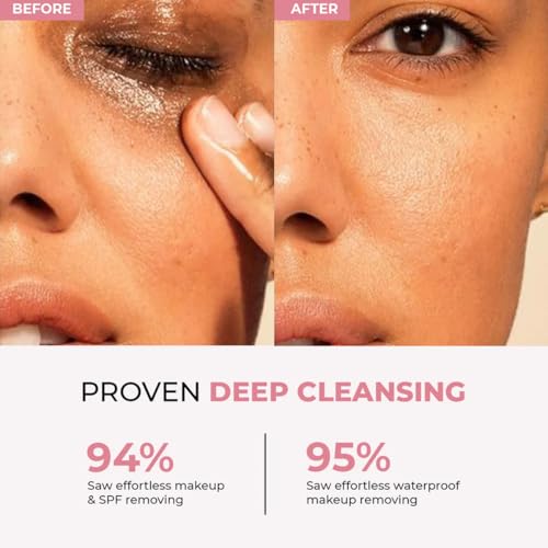 Image of Conscious Chemist Collagen Glow Ultra Light Oil Cleanser | 50ml Makeup Remover & Nourishing Oil Cleanser with Hydrolyzed Collagen & Peptides | Improves Elasticity, Smooths Texture & Supports Skin Barrier | For Men & Women, All Skin Types | Pack of 2