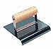 Kraft Tool CF574 1/2-Inch Radius Blue Steel Hand Edger with Wood Handle, 6 x 4-Inch