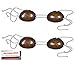Coconut Bikini Top, Adjustable (2 Pack) (Plus Party Planning Checklist by Mikes Super Store) Brown