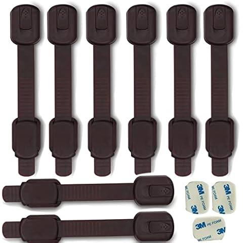 BAOWEIJD Brown Cabinet Locks Cover