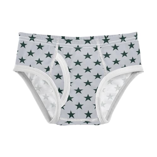 Khaki Navy Star Little Boys Cotton Briefs Soft Breathable Comfortable Tag-Free Underwear