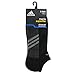 adidas mens Superlite Stripe No Show Socks (3-Pair), Black/ Graphite/ Medium Lead, X-Large