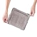 HOBO Lauren Leather Clutch Wallet with Credit Card Organizer, Zip Pocket, Extra Pouches, and Fashionable Vintage Aesthetic, Light Grey
